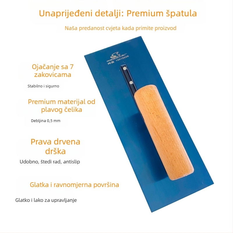 Špatula za mortiranje zidova, metalna oštrica, model Putty scraper