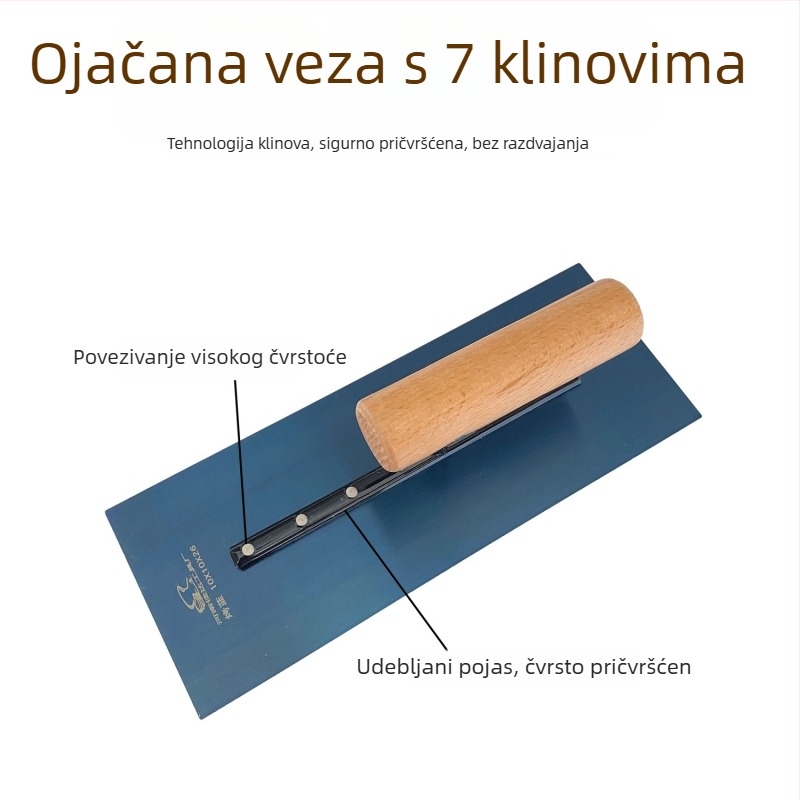 Špatula za mortiranje zidova, metalna oštrica, model Putty scraper
