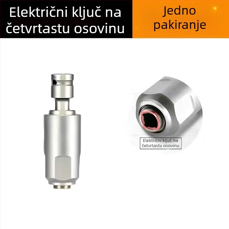 Čelični konverzijski spojnik za utičnu bušilicu i čekić; adapteri kvadratnog i kružnog vretena te glave bušilica