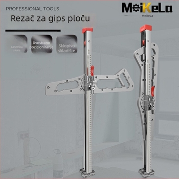Alat za rezanje gips ploča — visoko precizan potisni nož, nehrđajući čelik, sklopni, bez prašine