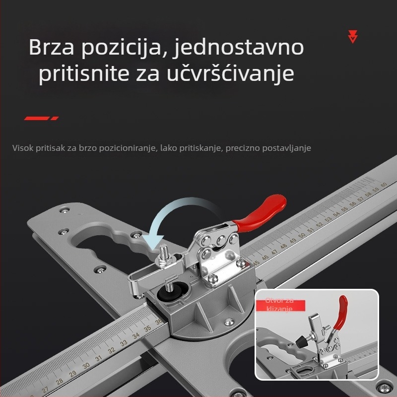 Alat za rezanje gips ploča — visoko precizan potisni nož, nehrđajući čelik, sklopni, bez prašine