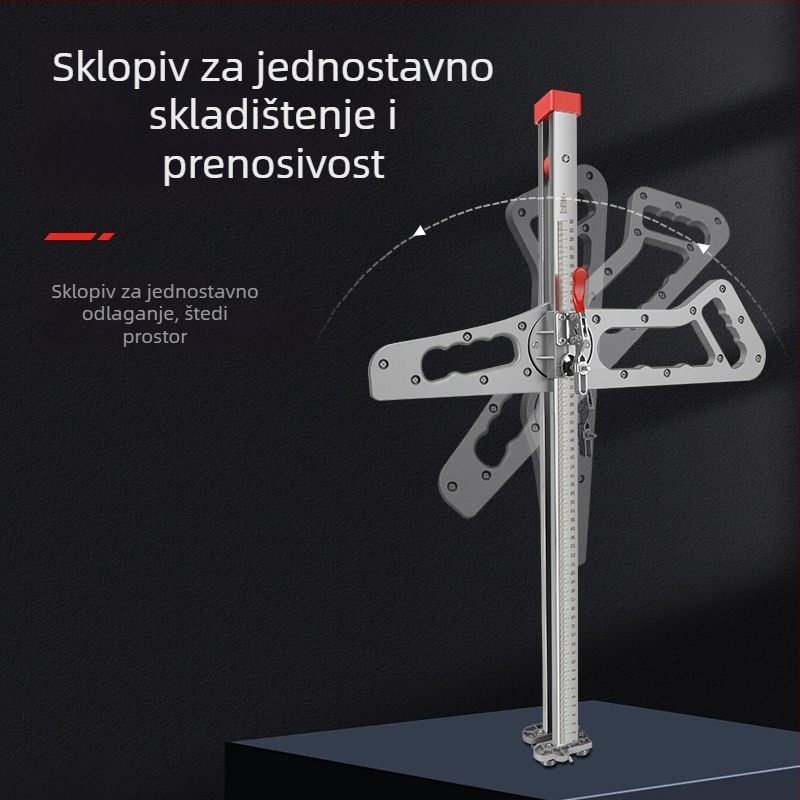 Alat za rezanje gips ploča — visoko precizan potisni nož, nehrđajući čelik, sklopni, bez prašine