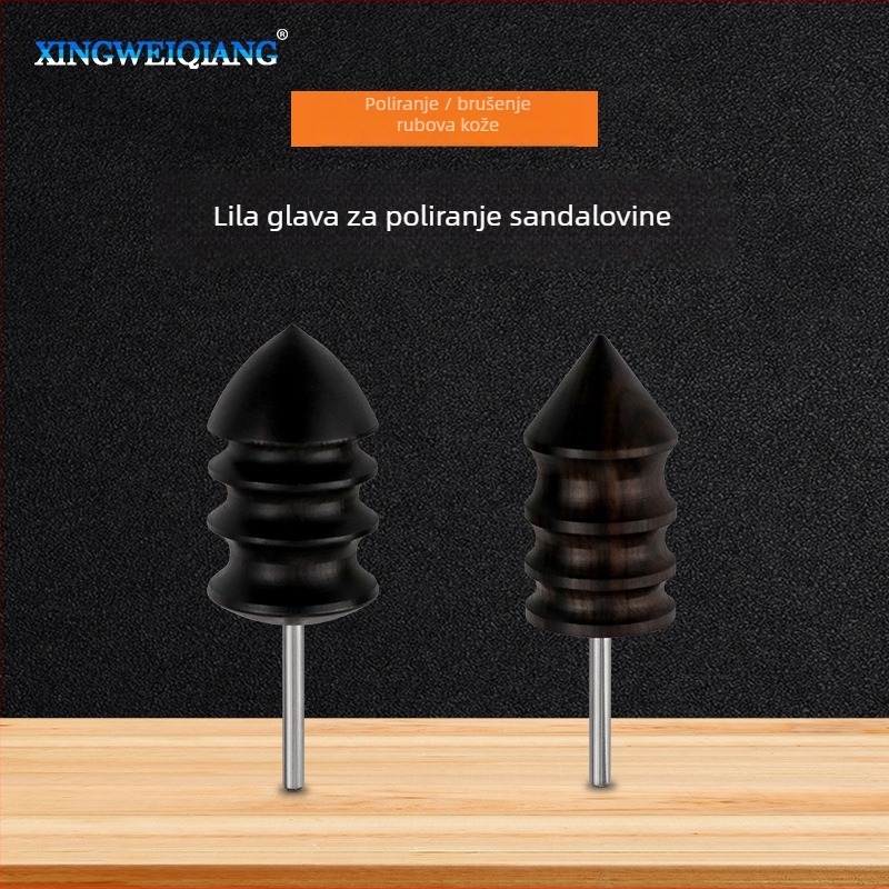 DIY kožna glava za poliranje rubova – Purple Sandalwood, električna glava za poliranje, brend Xing Wei Qiang