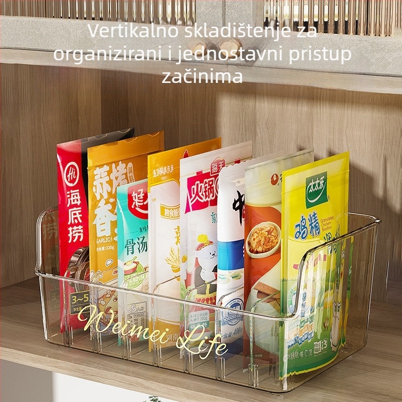 Plastični organizator za začine u kuhinji, višekanalni dizajn, mogućnost logotipa, svijetao luksuzni stil, lansiran 2023