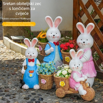 Zeko s cvijetnjakom za vanjski vrt, magnezijev oksid, pastoralni stil, dekoracija za sukulente.