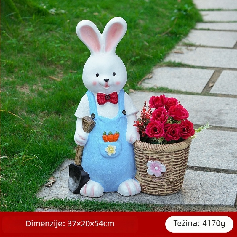 Zeko s cvijetnjakom za vanjski vrt, magnezijev oksid, pastoralni stil, dekoracija za sukulente.