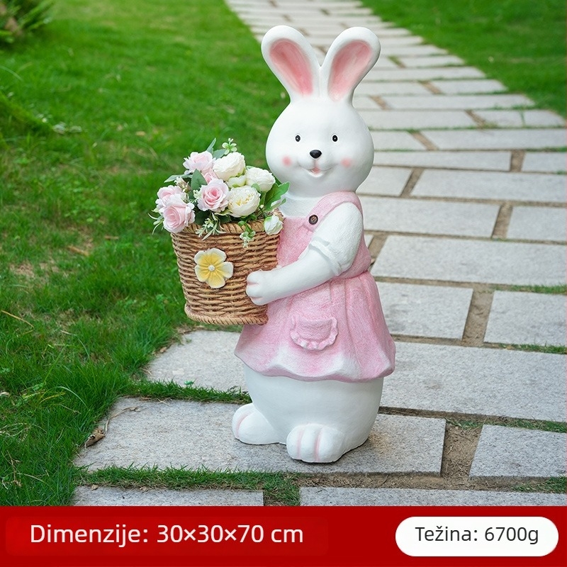 Zeko s cvijetnjakom za vanjski vrt, magnezijev oksid, pastoralni stil, dekoracija za sukulente.