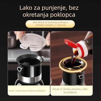 Bočica ulja s kapicom protiv prolijevanja – staklena posuda za hranu, marka aileyou, moderan minimalistički stil