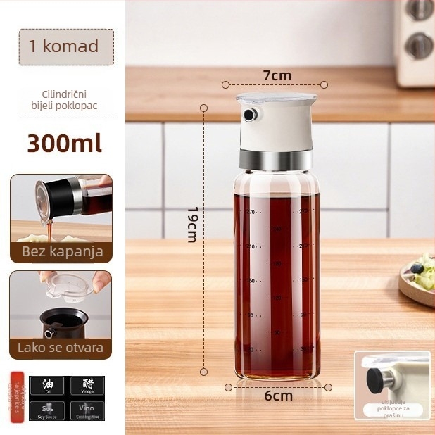 Bočica ulja s kapicom protiv prolijevanja – staklena posuda za hranu, marka aileyou, moderan minimalistički stil
