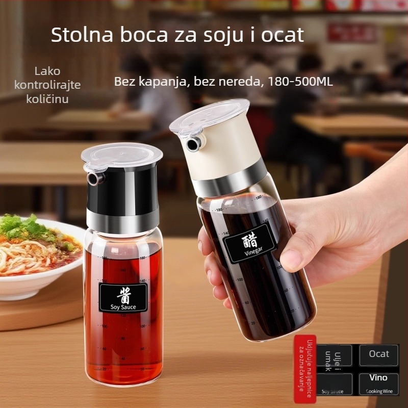 Bočica ulja s kapicom protiv prolijevanja – staklena posuda za hranu, marka aileyou, moderan minimalistički stil