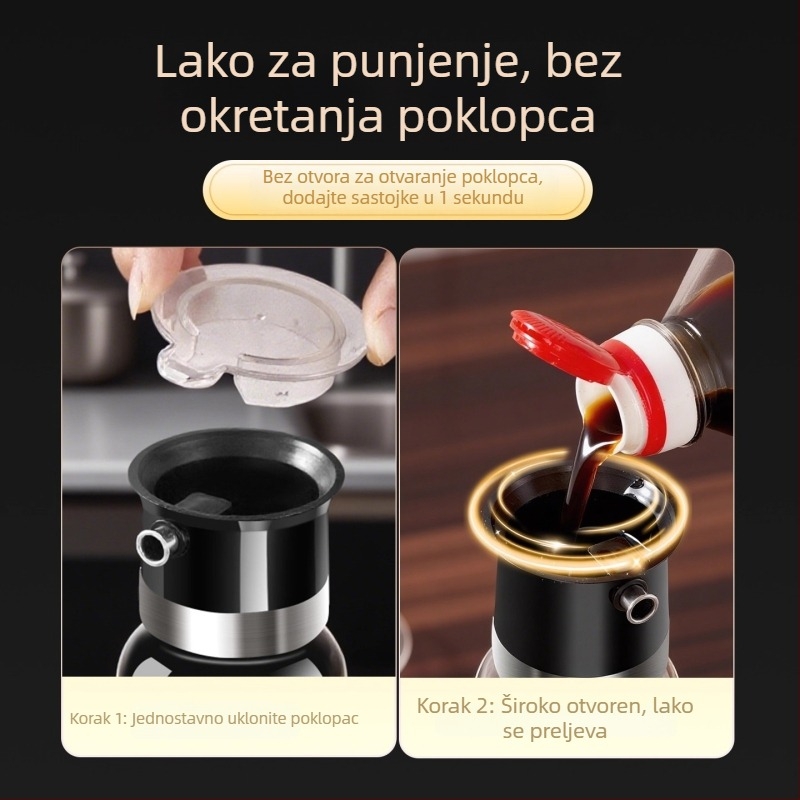 Bočica ulja s kapicom protiv prolijevanja – staklena posuda za hranu, marka aileyou, moderan minimalistički stil