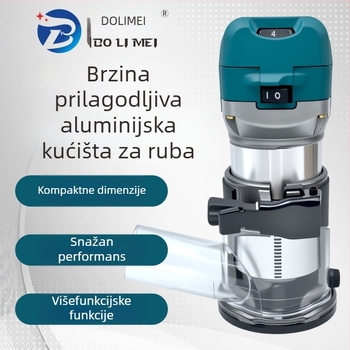 Bolime Višenamjenski stroj za obradu drveta s podešavajućom brzinom za freanje, drážkovanje i graviranje, 220V, Serija 3700, pogodan za bakelitne i aluminijsko-plastične ploče