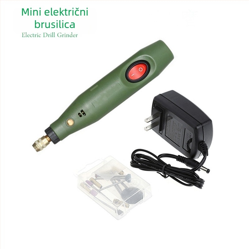 Mini električna gravirajuća olovka P500-8, napajanje iz utičnice, 110–220 V, fiksna brzina, kabel 0,95 m, težina 0,21 kg