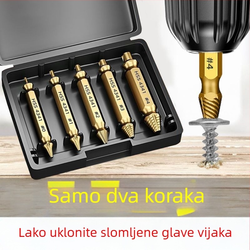 Univerzalni izvlačivač vijaka i alat za navoje: uklanjanje slomljenih navoja, rezni navoj i uklanjanje navoja (Brand: Unique)