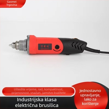 Električna brusilica s 6 mm držačem, visoke brzine, 220V, kabel 1,6 m, za brušenje, poliranje i bušenje