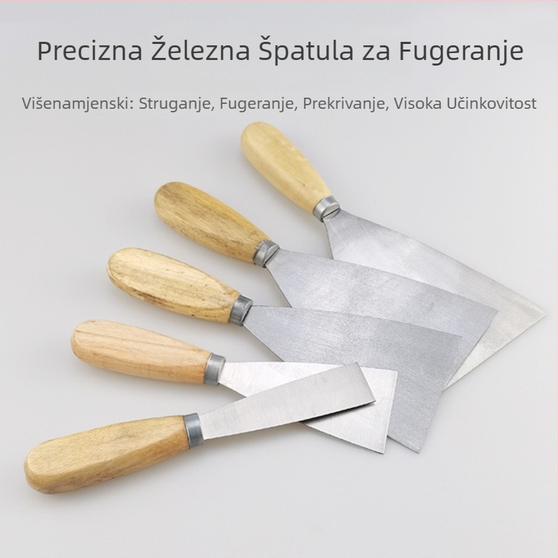 Špachtla s drvenom drškom – za čišćenje i punjenje zidova (Broj artikla: other; Značka: Other; Model: Obratite se službi za korisnike)