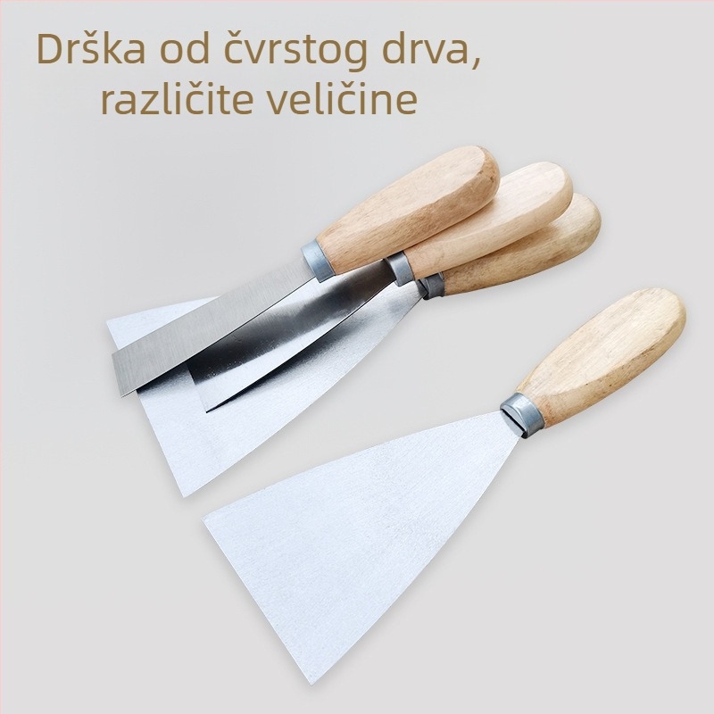 Špachtla s drvenom drškom – za čišćenje i punjenje zidova (Broj artikla: other; Značka: Other; Model: Obratite se službi za korisnike)