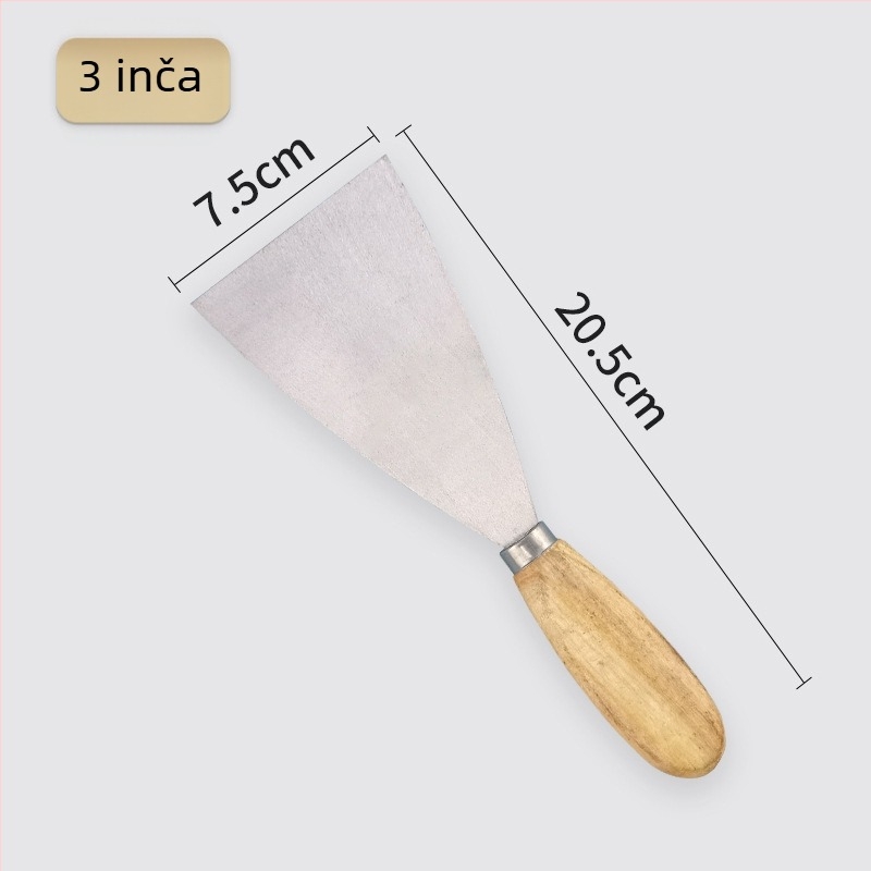 Špachtla s drvenom drškom – za čišćenje i punjenje zidova (Broj artikla: other; Značka: Other; Model: Obratite se službi za korisnike)