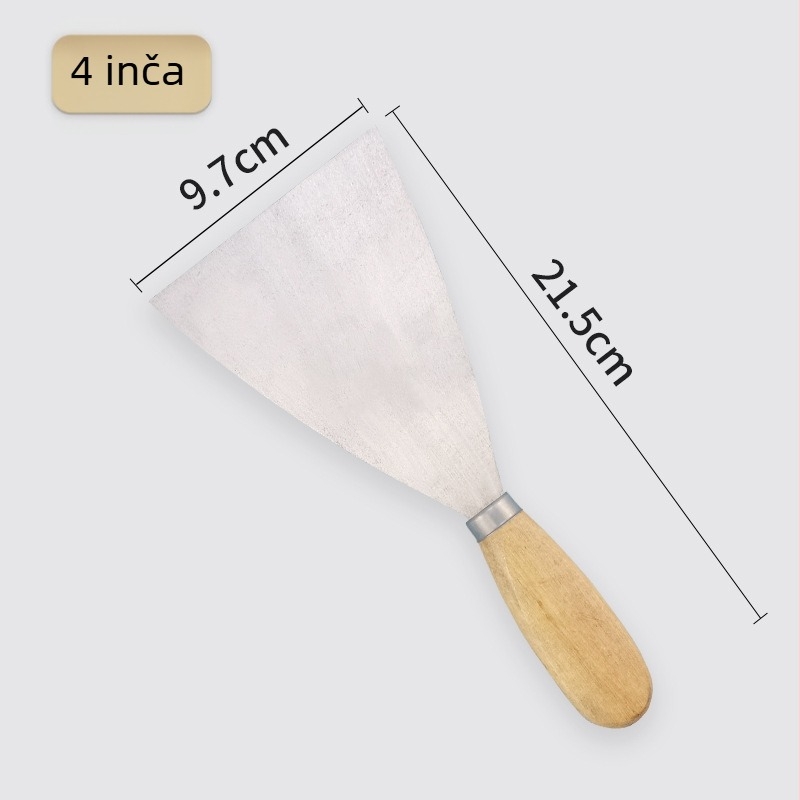 Špachtla s drvenom drškom – za čišćenje i punjenje zidova (Broj artikla: other; Značka: Other; Model: Obratite se službi za korisnike)