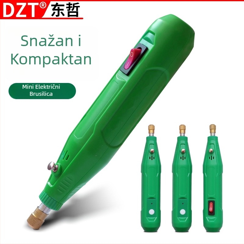 DZT 88738 Mini električna brusilica za graviranje, 6 brzina, za DIY graviranje, priključno napajanje