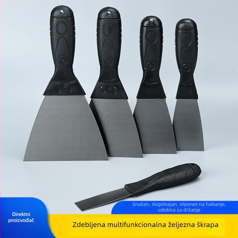 Declo špatula za gletanje, od ugljičnog čelika, debelo ojačano, plosnati tip noža za struganje boje sa zida