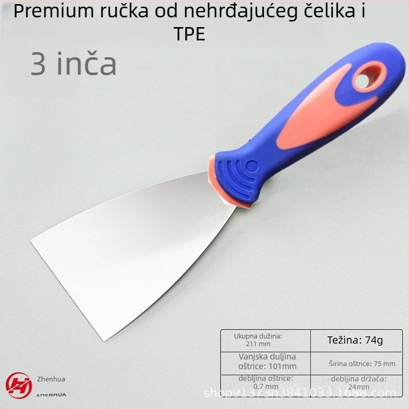 Kaparna oštrica s ABS drškom i nehrđajućim čelikom – Model Cleaning Scraper, za kućnu, poljoprivrednu i komercijalnu upotrebu