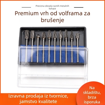 Set glava za brušenje za frezu: glava za brušenje iz emery legure, dijamantna glava za brušenje, rotirajući alat, freza, set alata za brušenje