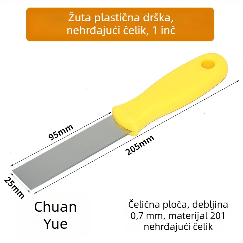Chuanyue set alata za žbukanje: lopatica za žbukanje, strugalo, mala špatula i alat za fuga