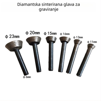 Diamantska glava za brušenje, oblik potkova; sinterirani dijamant; Hengya marka; za obradu kamena.
