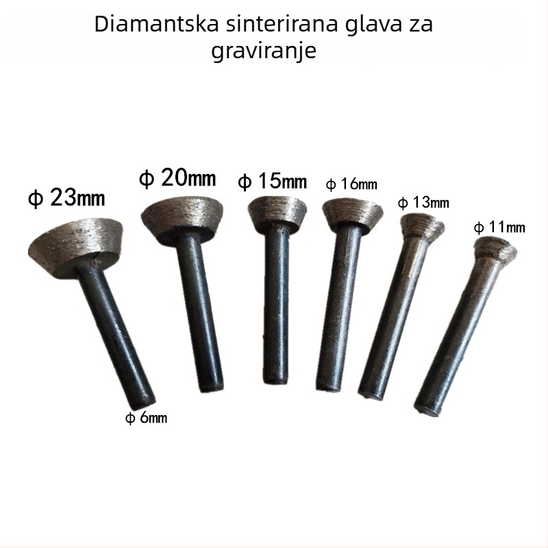 Diamantska glava za brušenje, oblik potkova; sinterirani dijamant; Hengya marka; za obradu kamena.