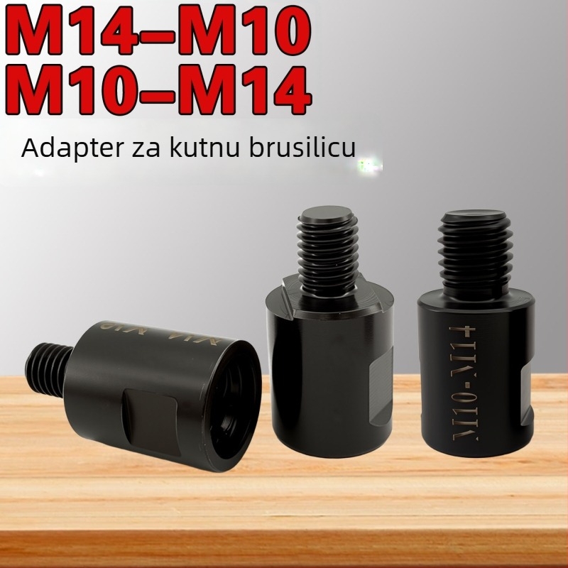 Adapter za kutnu brusilicu M14 na M10, navojev konektor, pretvarač za bitove, karbonsko čelika — Rich Rock