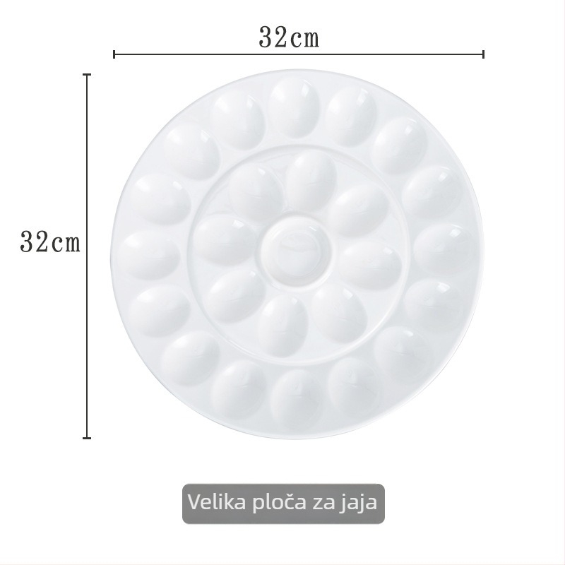 Francuski stil porcelnani kalup za pečenje, okrugli, jednobojni dizajn, nordijski stil, pogodan za mikrovalnu