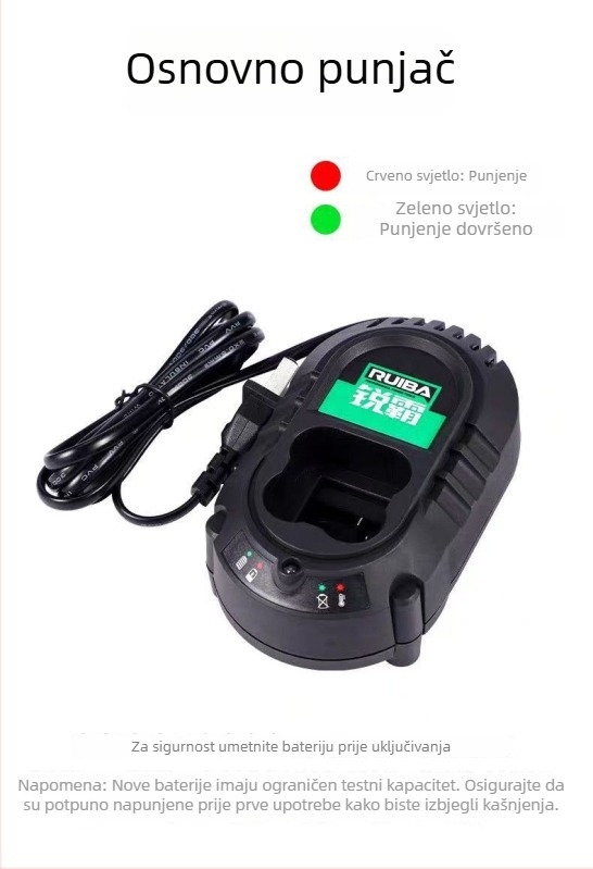 Ruib 16V bez četkica ručna bušilica visokog momenta BD-16T, punjiva Li-ion baterija, glatka regulacija brzine, 0–1600 rpm, naprijed/natrag, za kućnu upotrebu