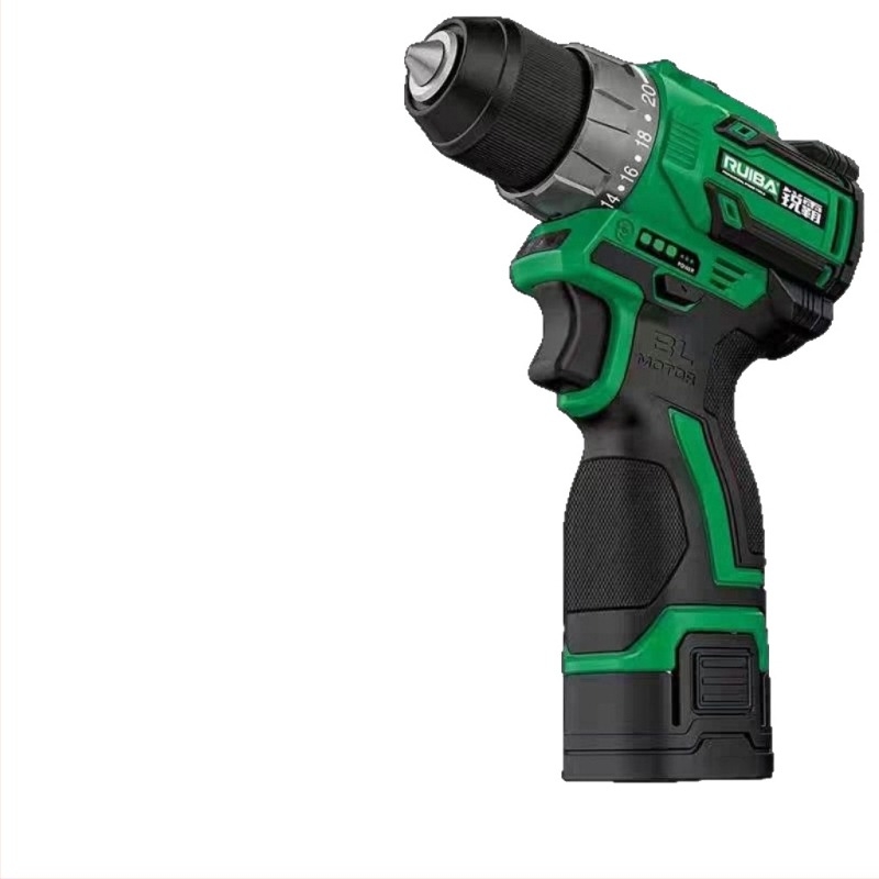 Ruib 16V bez četkica ručna bušilica visokog momenta BD-16T, punjiva Li-ion baterija, glatka regulacija brzine, 0–1600 rpm, naprijed/natrag, za kućnu upotrebu
