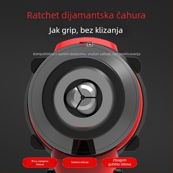 Guofan Bežično bušilica‑odvijač s pištoljnim držajem, 18–21V Li‑ion, fiksna brzina, za zavrtanje i bušenje metala i betona