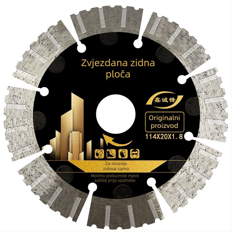 Dijamantni disk za beton – marka Xin Chengfeng, model King Kong Slot, proces sinteriranja, pogodan za obradu betona