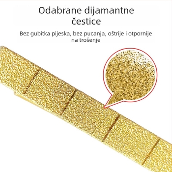 Meiyan ručni dijamantni fajl – kvadratni alat za kanale za vanjske zidove, braziran za obradu kamena