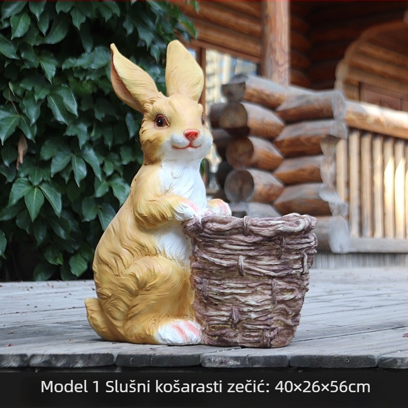 Vrtna zeko ukras za travnjak, materijal: staklo-čelik; stil: Drugo; Proces: 21525322771; IP odobrenje: Ne