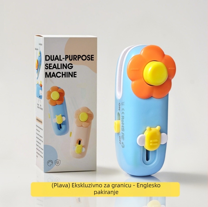 Mini ručna mašina za pečaćenje za kućnu upotrebu, zatvarač plastnih vrećica za grickice i očuvanje hrane.