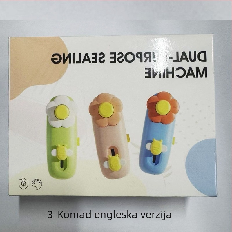 Mini ručna mašina za pečaćenje za kućnu upotrebu, zatvarač plastnih vrećica za grickice i očuvanje hrane.