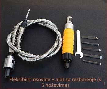 Dongrun električni alat za drvorezbarstvo, 750 W, hod klina 1 mm, napajanje AC, promjer vretena 4–6 mm