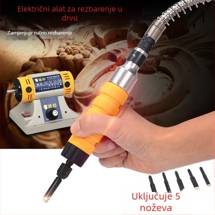 Dongrun električni alat za drvorezbarstvo, 750 W, hod klina 1 mm, napajanje AC, promjer vretena 4–6 mm