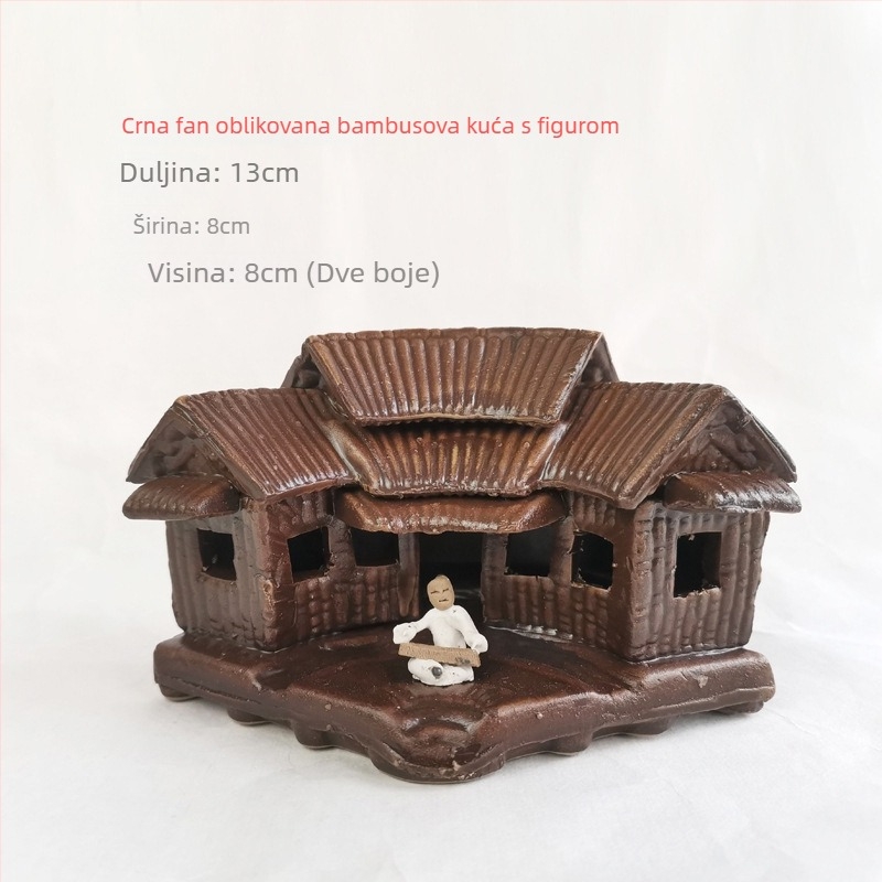 Keramički vrtni ukras u pastoralnom stilu, glazirana keramika, proces 740858396, pogodna kao dar novom domu