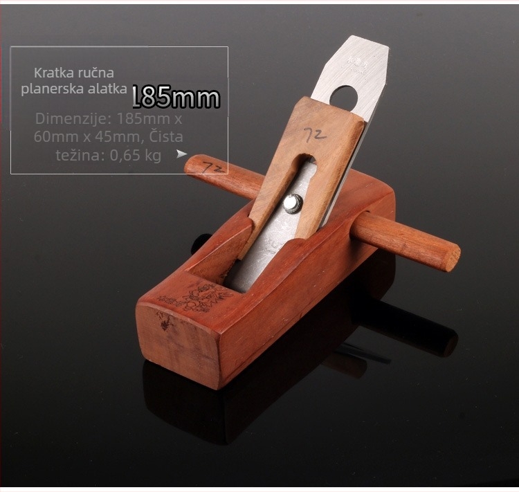 Drveni planer, plosni planer, oštrica 65Mn, širina 44 mm, duljina 180/280/350/400 mm, debljina 3 mm, težina 0.65 kg, model 180/280