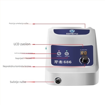 Mašina za graviranje nefrita, bez četkica, 100 W, hod klipa 120 mm, napon 36–40 V