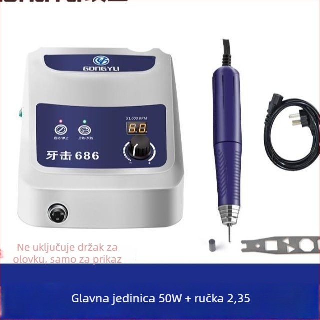 Mašina za graviranje nefrita, bez četkica, 100 W, hod klipa 120 mm, napon 36–40 V