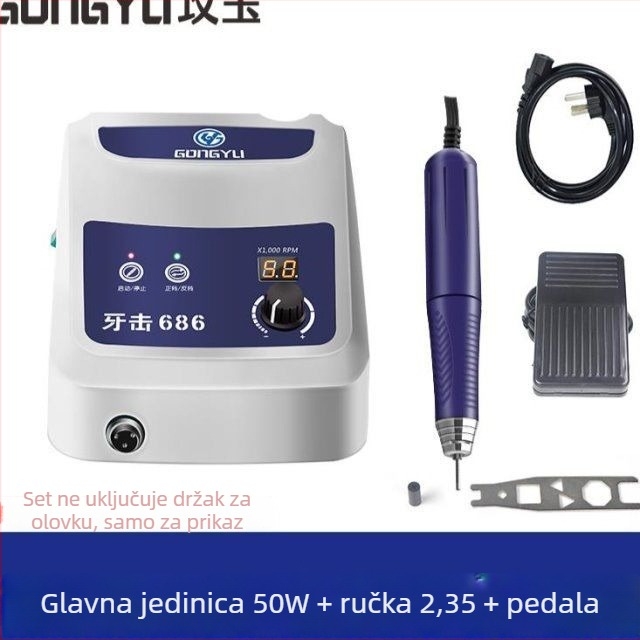 Mašina za graviranje nefrita, bez četkica, 100 W, hod klipa 120 mm, napon 36–40 V