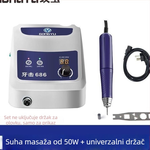 Mašina za graviranje nefrita, bez četkica, 100 W, hod klipa 120 mm, napon 36–40 V
