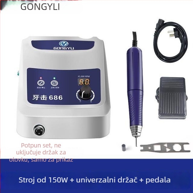 Mašina za graviranje nefrita, bez četkica, 100 W, hod klipa 120 mm, napon 36–40 V