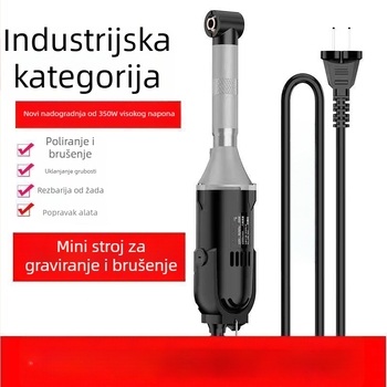 WANSHENG 90° kutna brusilica za graviranje i poliranje, šestostupanjska regulacija, mrežno napajanje, 110–240V